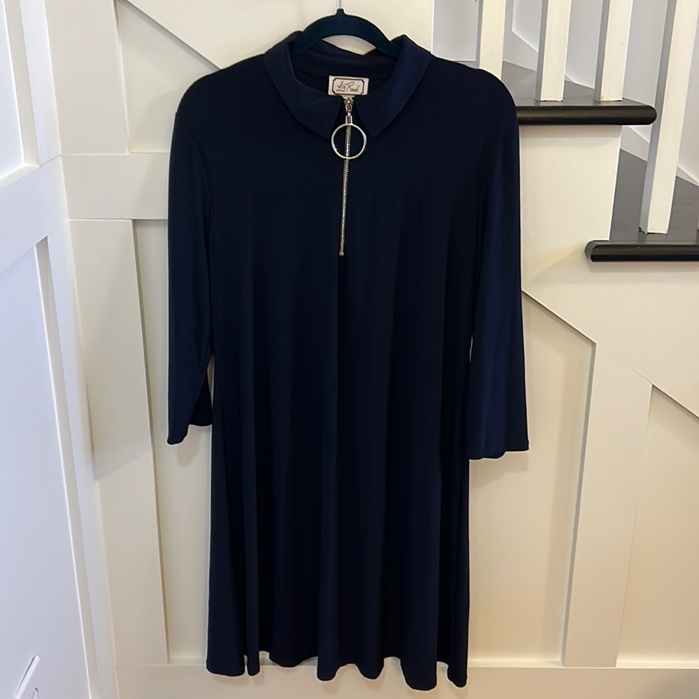 Ivy Road Navy Swing Dress Sz XL